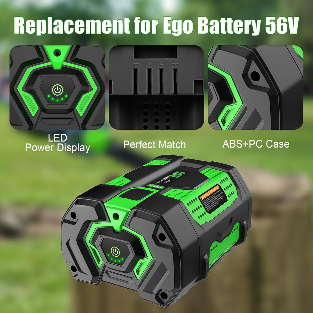 Upgraded 56V 7.5Ah Battery Replacement for EGO Lawn Mower,7500mAh Rechargeable Battery Compatible with EGO 56V Power Tools BA2800 BA2800T BA4200 BA4200T BA1400 BA1400T BA5600T