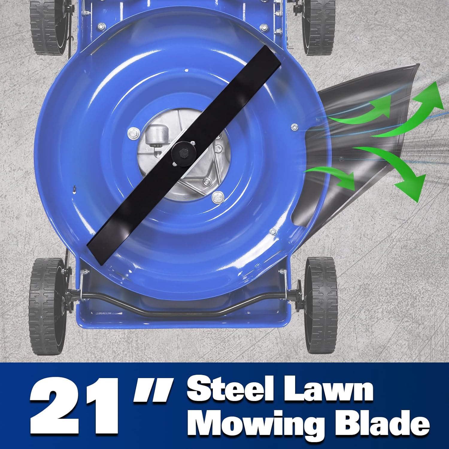 BILT HARD Gas Lawn Mower 20 inch, 144cc 4-Cycle OHV Engine Lawnmower, 8 Adjustable Cutting Heights Push Mowers for Lawn, Yard and Garden
