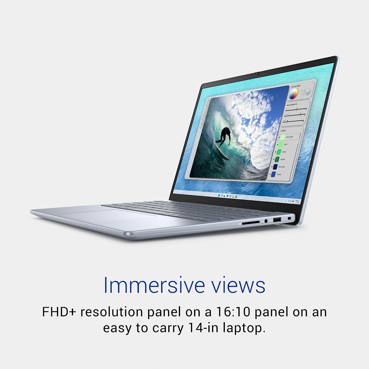 Dell Inspiron 5440 Laptop - 14-inch 16:10 FHD+ Display, Intel Core 7 Processor 150U Processor, 16GB DDR5 RAM, 1TB SSD, Intel UHD Graphics, Windows 11 Home, Onsite Service + Dell Migrate - Ice Blue