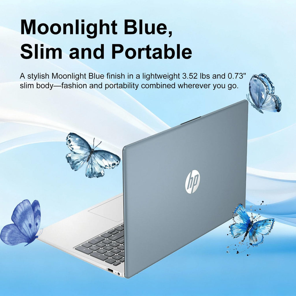 HP Pavilion 2025 Touchscreen Laptop Computer | Intel i3 High-Performance CPU | Thin & Portable | Up to 10H Long Battery Life | 16GB RAM | 2TB PCIe SSD | WOWPC USB | School, Business & Productivity