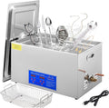 2-30L 110 Ultrasonic Cleaner with Digital Timer Heater Stainless Steel Ultrasound Washing Machine Home Appliances(6L-180W-110)