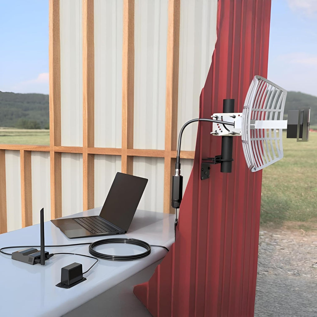 CC Vector Extended Long Range WiFi Receiver System - Works with All Devices - Receives Distant WiFi and Repeats to All WiFi Devices in a New Location 2.4GHz