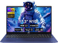 17.3' FHD IPS Student-Laptop-Computer - 16GB RAM 512GB SSD Intel Pentium N100(Beat to i3-1115G4, 4 Cores Up to 3.4GHz), 65W Type-C, 2 Years Warranty, Fingerprint, Backlit Keyboard, Wi-Fi 6, BT5.2