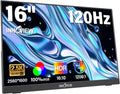 InnoView 16' Portable Monitor 120Hz 2.5K QHD 2160x1600 100% sRGB Laptop Screen Extender | 2 x Type-C & HDMI Portable Monitor for Macbook/Switch/PS5/Xbox(Adapter Excluded)