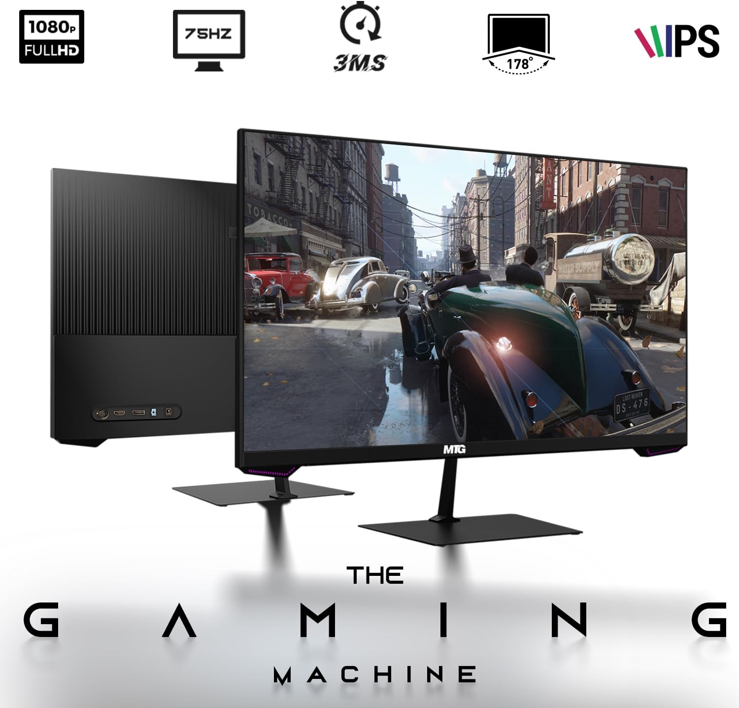 HP G3 Gaming Desktop PC, Core i7 6th Gen, AMD RX 550 Graphic, 16GB RAM, 240GB SSD | 2TB HDD, New Dual MTG 27-inch Monitor, RGB Keyboard Mouse, Speaker, Webcam, WiFi, Windows 11 Pro (Renewed)