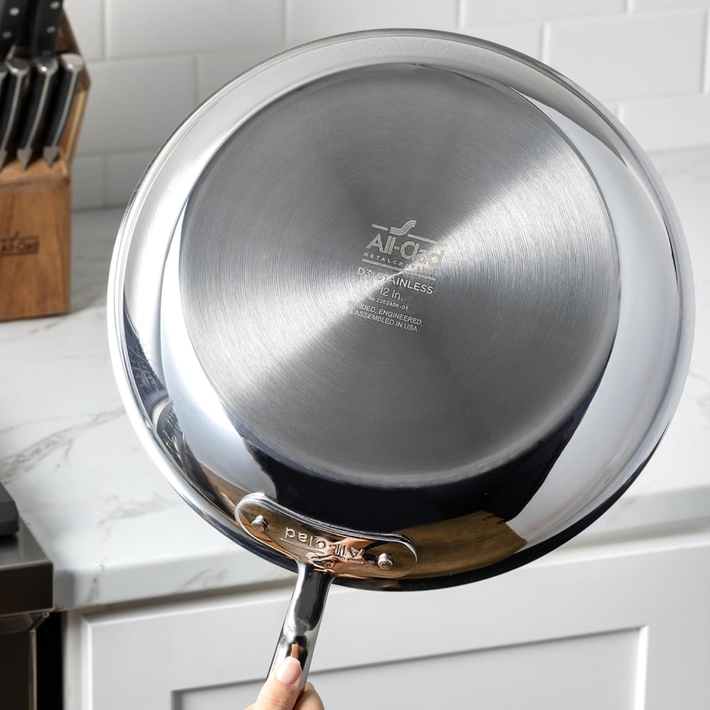 All-Clad D3® Stainless Steel 2 Quart Sauce Pan With Lid- Made in the USA- The Original Bonded Professional Cookware- Oven Safe & Induction Compatible