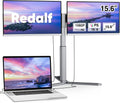 Redalf 15.6' FHD Portable Triple Monitor for Laptop, IPS Ultra-Thin Zero Frame, Compatible with Mac, Windows, Chrome, Fits All Size Laptops