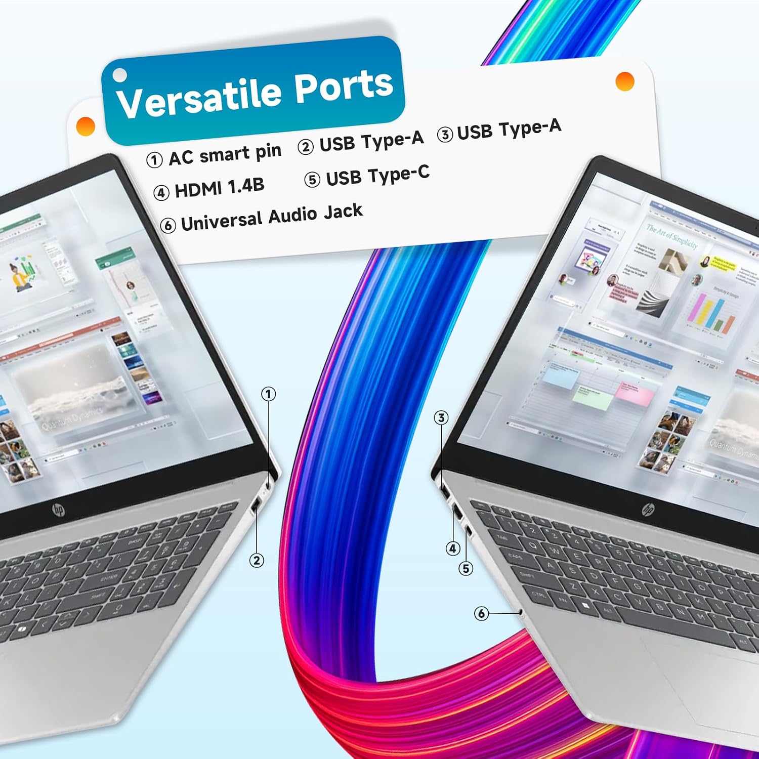 HP 2026 Touchscreen Laptop Computer for Business & Students • Intel i3-1315U(Up to 4.5GHz) • 16 GB RAM • 512GB SSD • 15.6' 250 nits Anti-Glare Display • Copilot-AI Chat • Windows11 Pro • w/Accessories