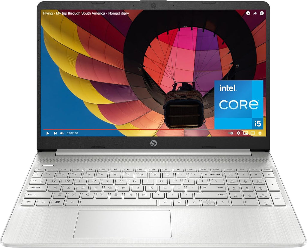 HP 15 inch Laptop, FHD Display, 12th Generation Intel Core i5-1235U, 16 GB RAM, 512 GB SSD, Intel Iris Xe Graphics, Windows 11 Home, 15-dy5399nr (2023)
