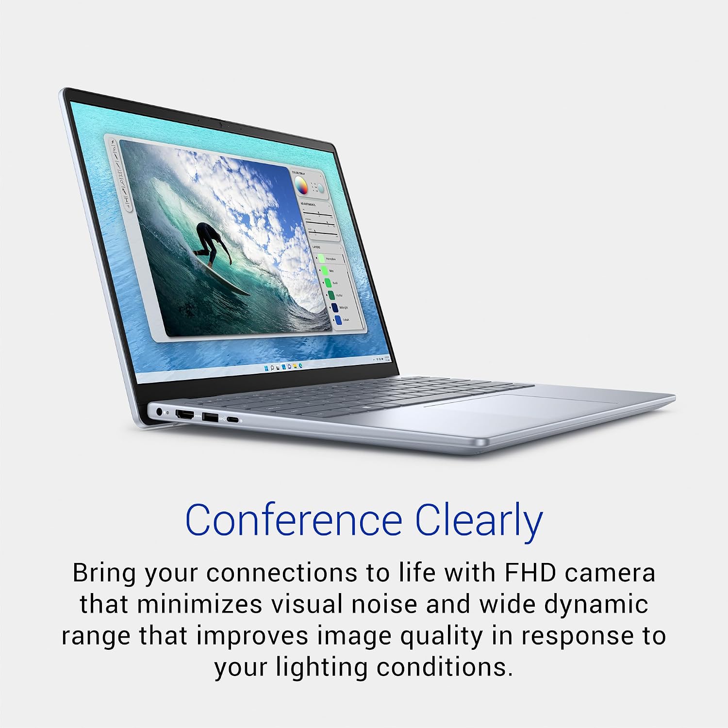Dell Inspiron 5440 Laptop - 14-inch 16:10 FHD+ Display, Intel Core 7 Processor 150U Processor, 16GB DDR5 RAM, 1TB SSD, Intel UHD Graphics, Windows 11 Home, Onsite Service + Dell Migrate - Ice Blue