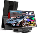 23.8' 2.5K 180Hz Portable Monitor - QHD Laptop Screen Extender 112% sRGB Wide Color HDR HDMI USB C Travel External Display with Stand Gaming Monitor for Computer PC Phone Game Console