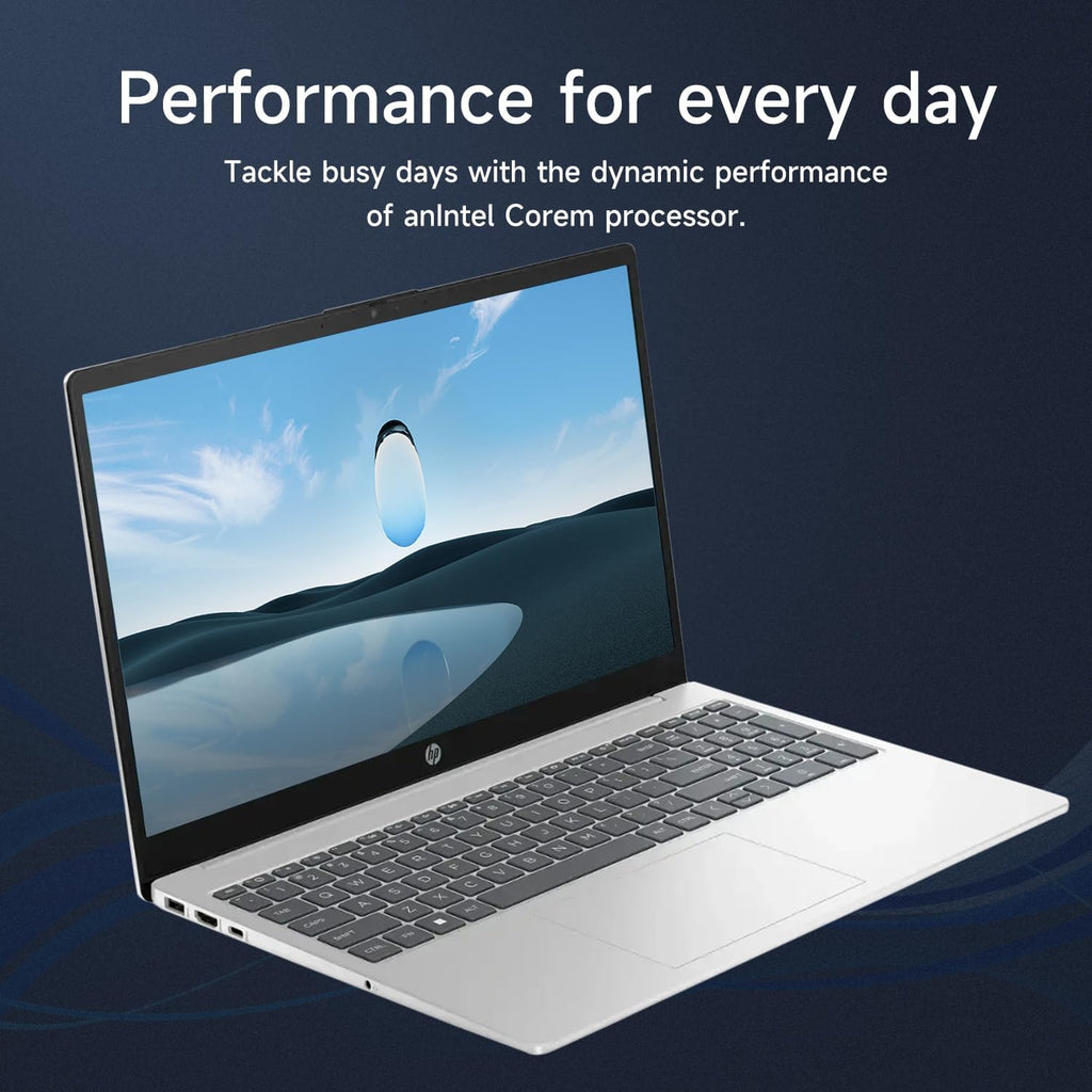 HP 15.6' HD Touchscreen Laptop, Intel Core i5-1235U, 16GB RAM, 1TB PCIe SSD, Webcam, HDMI, Numeric Keypad, Wi-Fi 6, Windows 11 Home, Silver, Bundle with Thunderobot ML101 Wireless Mouse
