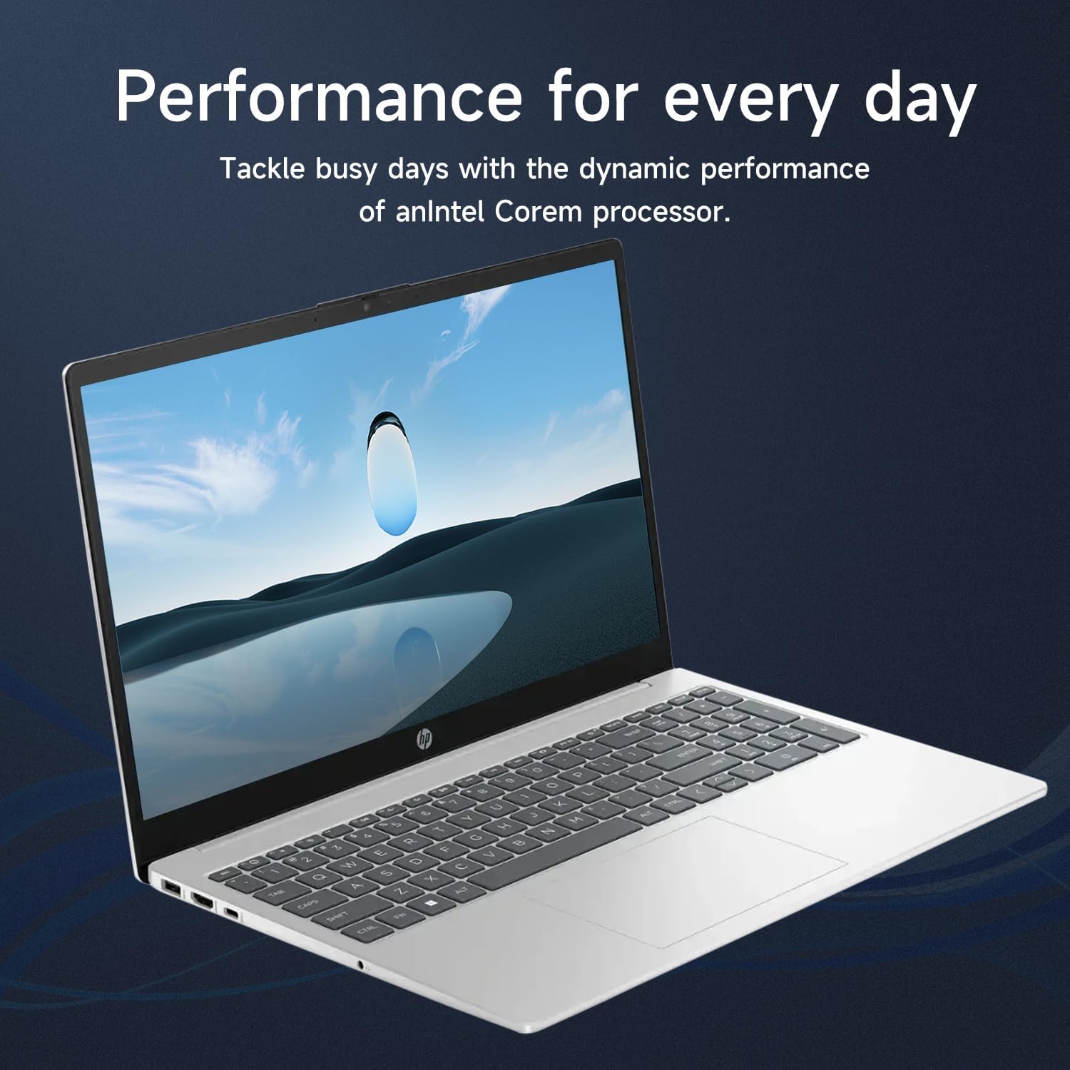 HP 15.6' HD Touchscreen Laptop, Intel Core i5-1235U, 8GB RAM, 512GB PCIe SSD, Webcam, HDMI, Numeric Keypad, Wi-Fi 6, Windows 11 Home, Silver, Bundle with Thunderobot ML101 Wireless Mouse