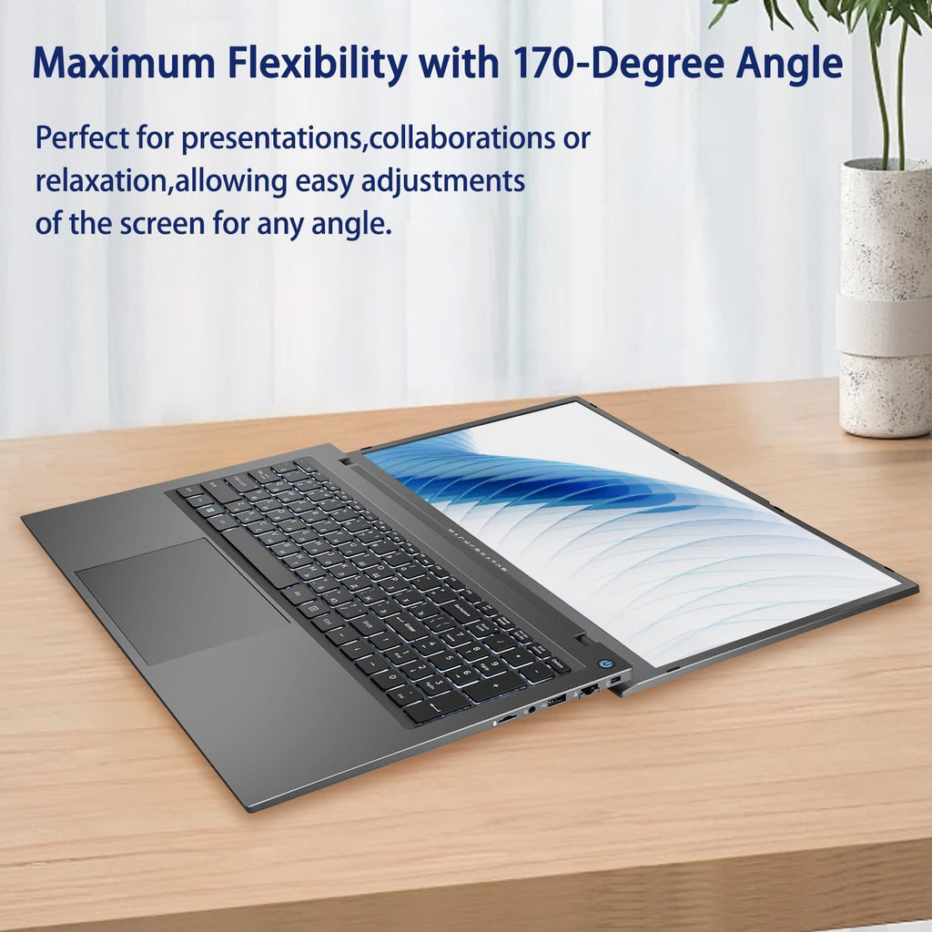 Machenike Machcreator N17A 17.3' Laptop, 17.3' FHD 120Hz Display, 4-Cores Intel Processor, 8GB DDR5 RAM, 256GB PCIe SSD, HDMI, Webcam, Backlit Keyboard, SD Card Reader, Wi-Fi, Windows 11 Home, Grey