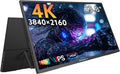 23.8'' Portable Monitor 4K UHD 60Hz 120% sRGB, VESA USB-C HDMI Laptop Screen Extender, Built-in Stand Speakers for Laptop PC Mac Phone PS4/5 Xbox Switch