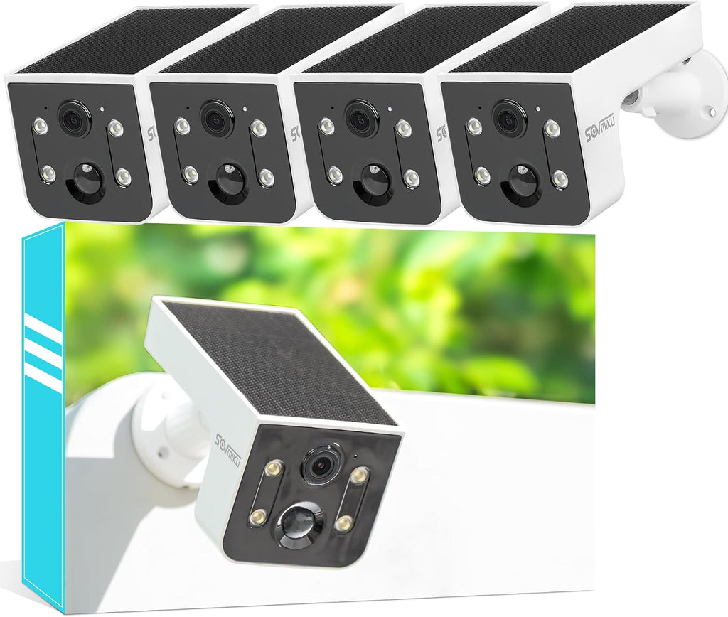 Vicohome 4CG6L Best 2K Solar Security Camera Wireless Outdoor System,No NVR Needed,Battery Powered,Easy to Setup,Motion Detection,Two Way Audio,Color Night Vision,SD Slot,180 Days Exchange Policy