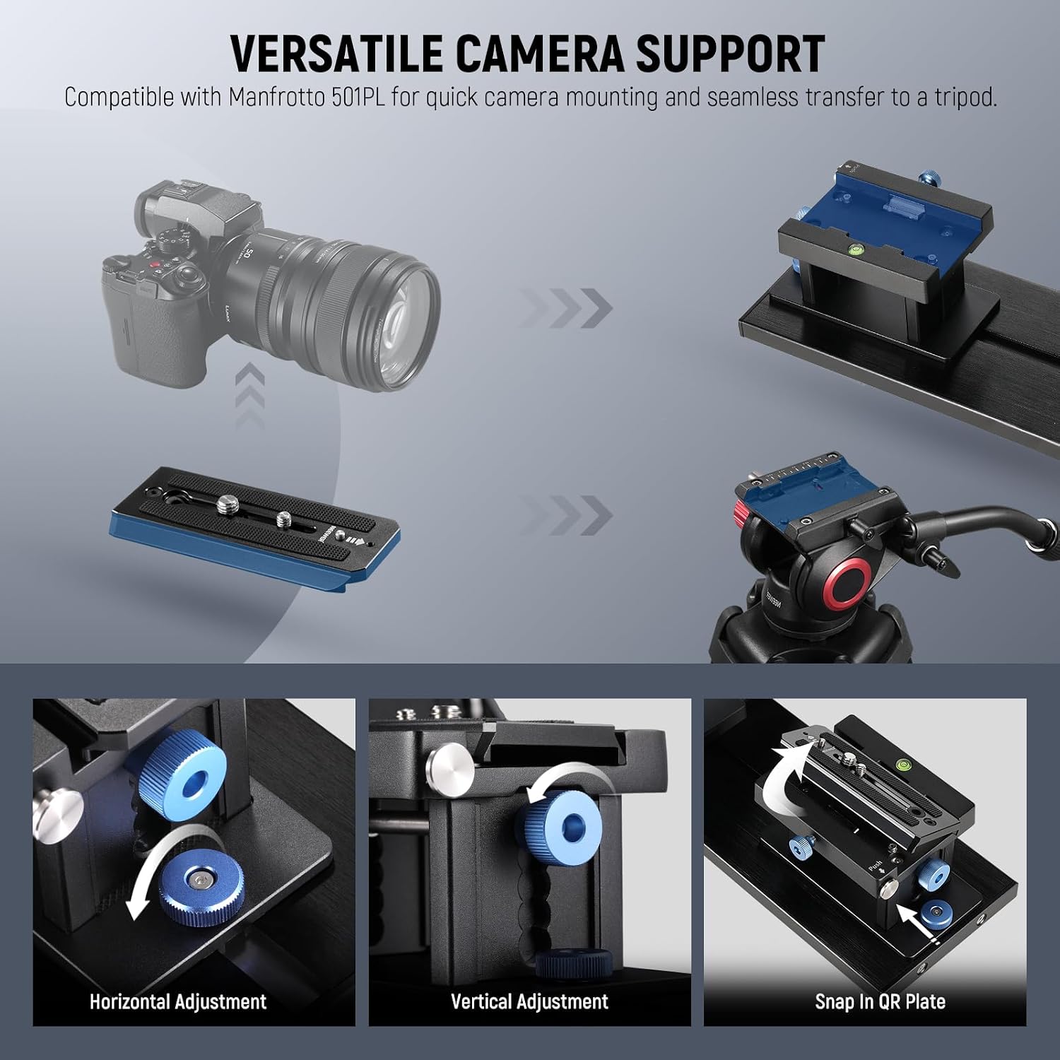 Neewer Teleprompter X14 III with RT113 Remote/App Control, 45° Tilt 14' Beamsplitter All Metal Frame Upgraded Camera Mount QR Plate Compatible with Manfrotto 501PL for iPhone iPad DSLR, Assembly Free