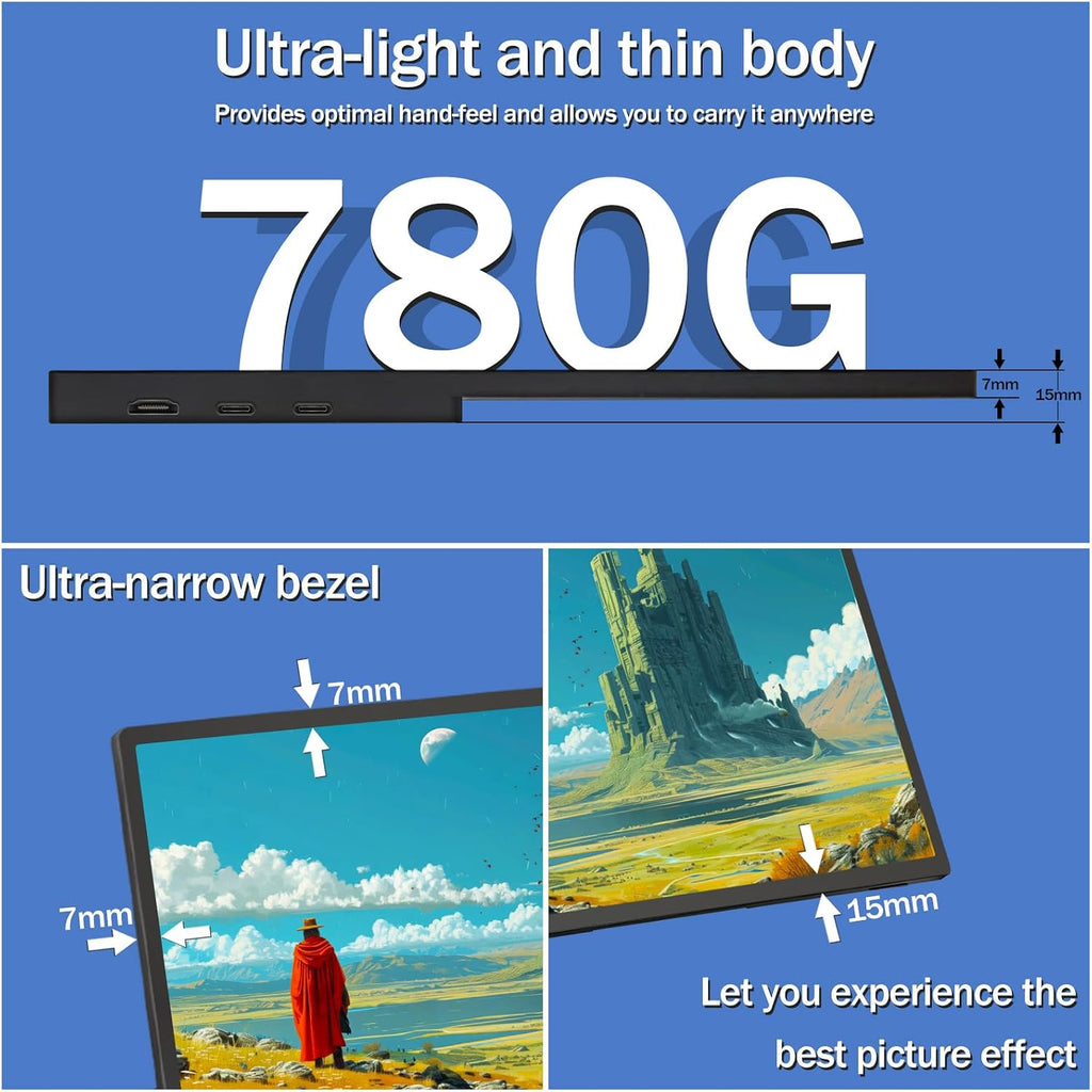 Portable Monitor Touchscreen 15.6' 2.8K Laptop Screen Extender 2880x1620,100Hz,100％sRGB,w/45° Adjustable Stand,mini HDMI USB-C Computer Display for Laptop PC Phone Mac