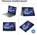 HP OmniBook X Flip 2-in-1 Touch-Screen Laptop | 14' 2K (1920x1200) Display | Copilot+ AI | 6-core AMD Ryzen 5 | 4GB LPDDR5X | 2TB SSD | Win 11 Pro | Backlit Keyboard | 5MP IR Webcam | Silver