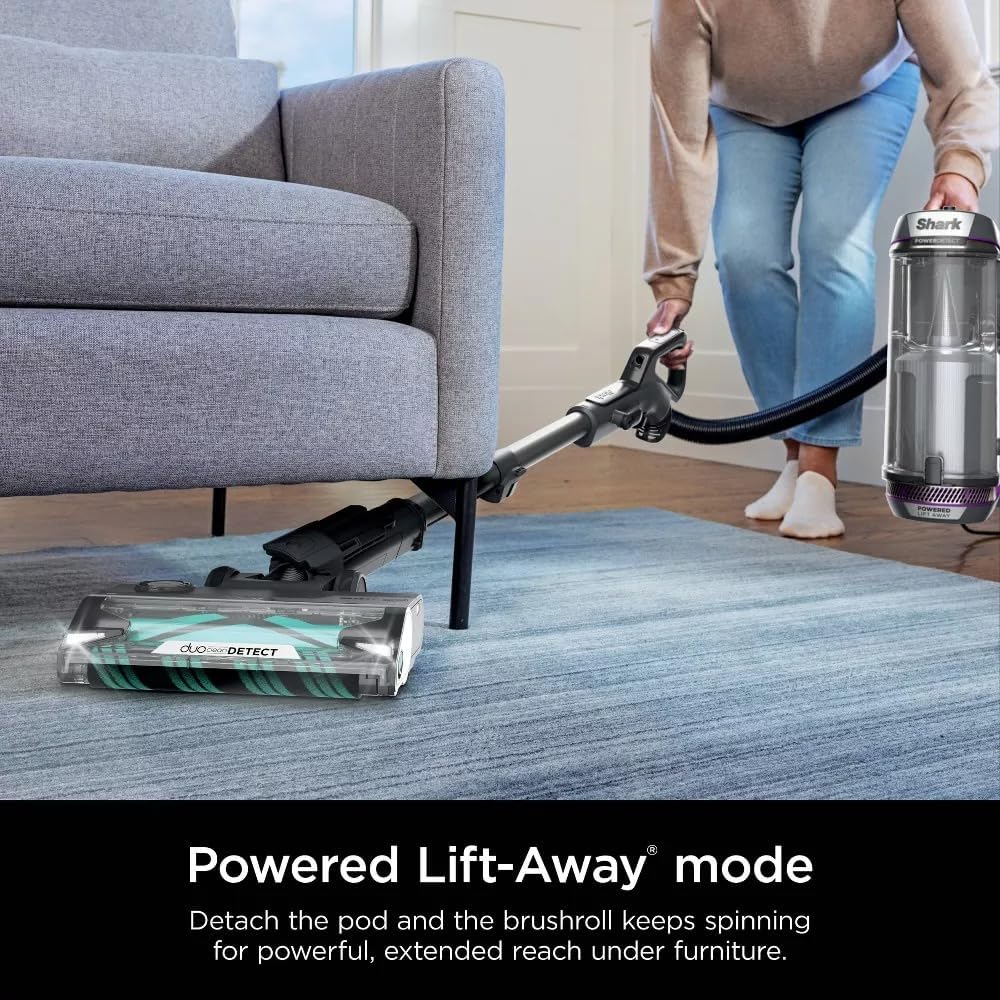 Shark AZ3901 POWERDETECT Upright Vacuum Cleaner with DuoClean Technology, Odor Neutralizer Technology, Powered Lift-Away, Self Cleaning Brushroll, Anti-Allergen Complete Seal (Renewed)