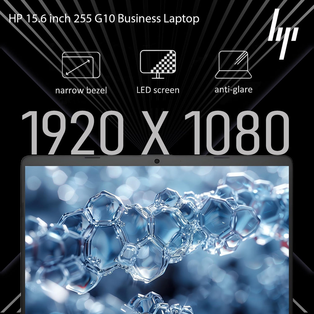 HP 2025 Latest 15.6' Business and Student Laptop, AMD Ryzen 5 7530U (Outperforms i7-1165G7), 16GB RAM, 1TB SSD, Ultra Quiet Design, Long Battery Life, Windows 11 Pro with Microsoft Office, WOWPC USB