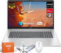 HP 17.3' FHD Laptop, AMD Ryzen 5 7430U 6-Core(Up to 4.3GHz), 32 GB RAM, 2 TB SSD, AMD Radeon Graphics, IPS Anti-Glare Display, Copilot AI, Wi-Fi 6, Long Battery Life, Windows 11 Pro, w/Accessories