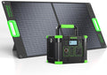 Portable Power Station 330W with 100W Solar Panel, Solar Generator Fast Charging, Foldable Solar Panel for Camping, RV, Outdoor Use