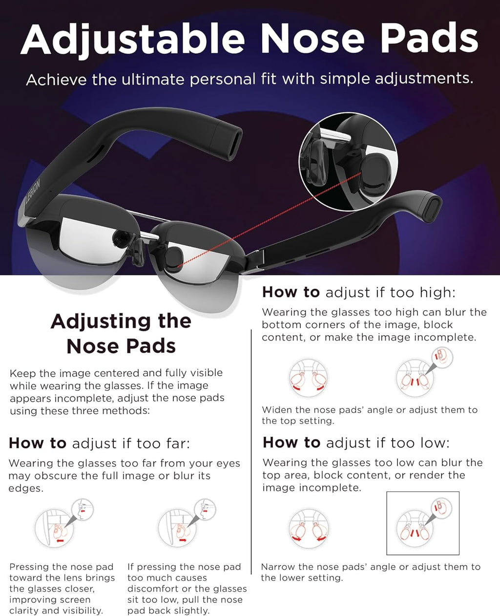 Lenovo Legion Glasses Gen 2 - Micro-OLED Personal Wearable Monitor for Gaming & Movies, FHD 120Hz Plug-and-Play Display for Lenovo Legion Go & USB-C Devices, High-Fidelity Audio & Privacy