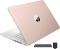 HP Stream 14' Laptop with AI Copilot, Flagship for Students & Business, 13th Gen Intel 4-Core, 4GB RAM, 1.12TB Storage (128GB UFS + 1TB Docking Station), Office 365 1-Year, Win 11 S, Pale Rose Gold