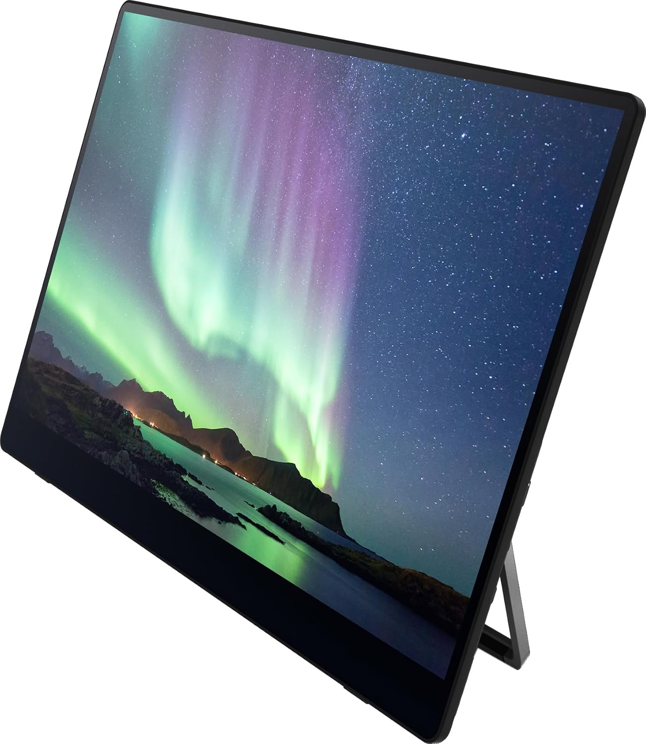 RICOH 150 Portable 15.6' Vivid OLED 350nit Lightweight Display Monitor and Touchscreen w/Dual Speakers - for Laptop, Desktop, Mac, PC