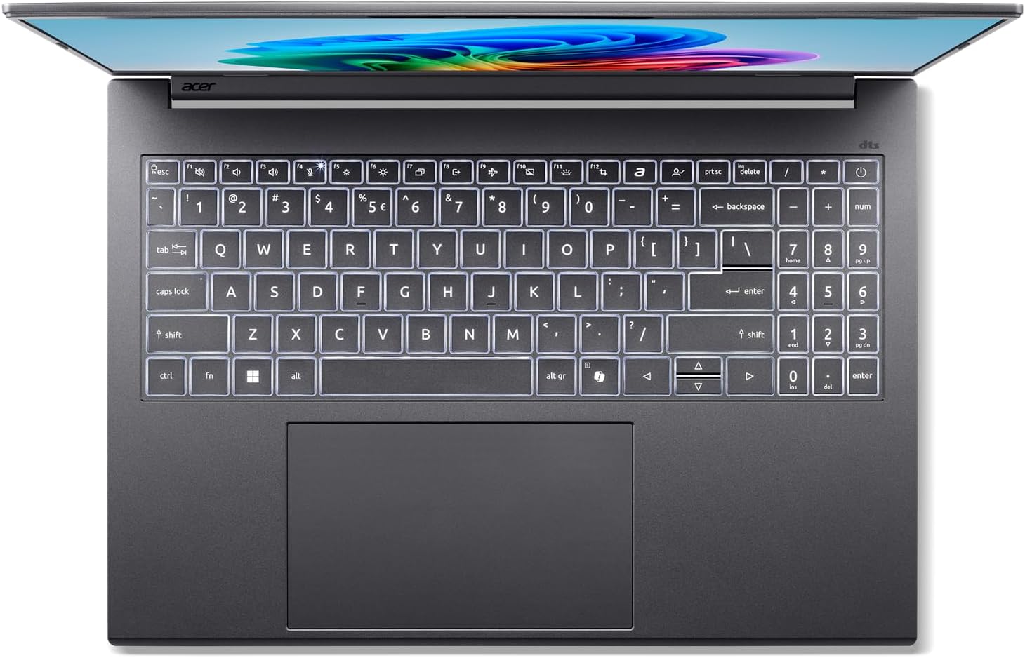 acer Aspire 16 AI Copilot+ Laptop 16' WUXGA IPS Touch | Intel Core Ultra 9 288V (Up to 5.1GHz) | 32GB LPDDR5X 1TB Gen 4 SSD | Intel Arc 140V Graphics WiFi 7 Win 11 Steel Gray | A16-52MT-9520