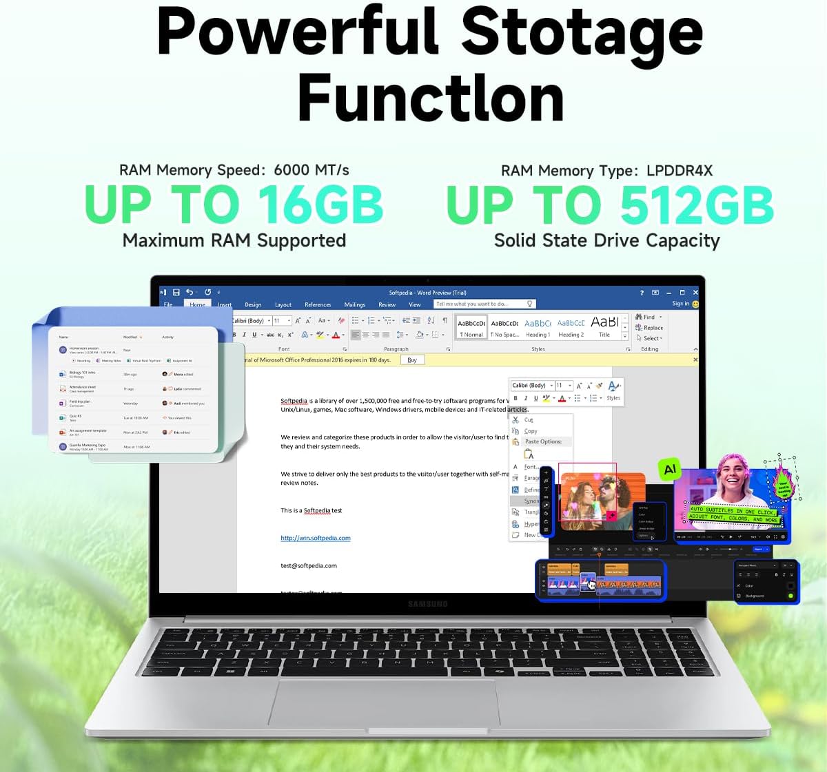Samsung Galaxy Book4 Business Laptop - 15.6 FHD Display, Intel 10-Core 7 150U, 16GB RAM, 512GB SSD, Backlit Keyboard, Fingerprint, Copilot AI PC, Windows 11 Pro, w/Accessories