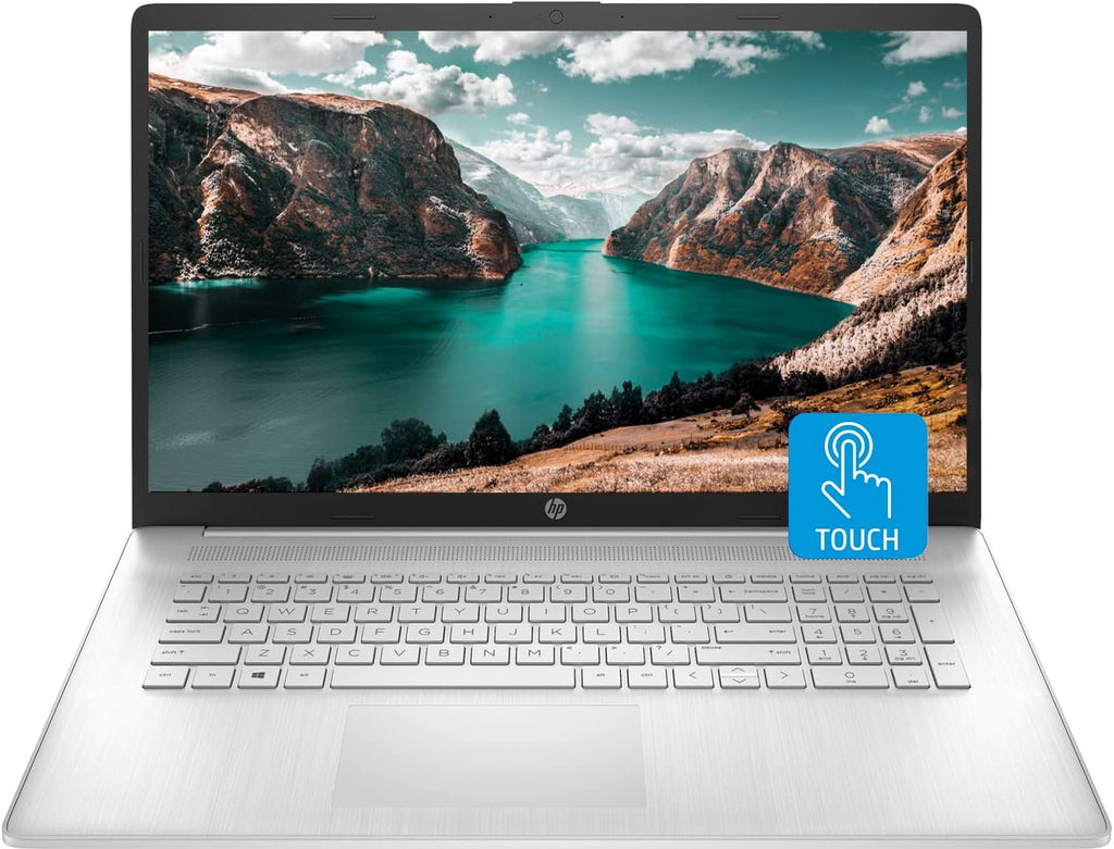 HP 17 Laptop, 17.3' HD+ Touchscreen, Intel Core i7-1255U Processor, 64GB RAM, 2TB SSD, Webcam, HDMI, Backlit Keyboard, Wi-Fi, Windows 11 Home, Silver