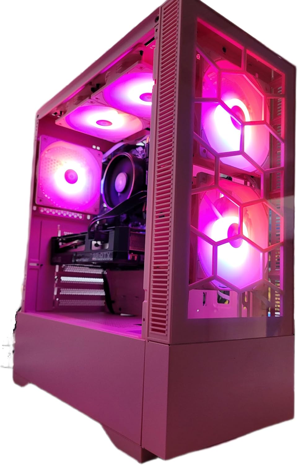 Computer Gaming Desktop Gaming PC RTX 5060 AMD Ryzen 7 with 4.6Ghz Turbo + 32GB RAM + 1TB Solid State Drive SSD M2 NVME Plug and Play Windows 11 Pro Midtower System