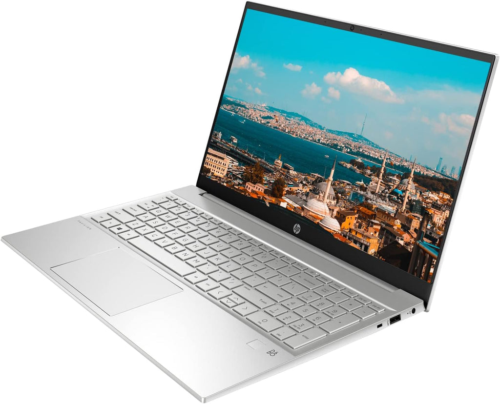 HP [Windows 11 Home] Newest Pavilion Laptop, 15.6' Full HD Display, AMD Ryzen 7 5700U Processor, Backlit Keyboard, Wi-Fi 6, Bluetooth, HDMI, USB Type-C, Silver (16GB RAM | 512GB SSD)