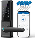 Fingerprint Smart Door Lock with Handle: Keyless Entry Keypad Lock for Front Door, Nyboer Electronic Digital Lock, Lockset Replacement for Exterior Doors