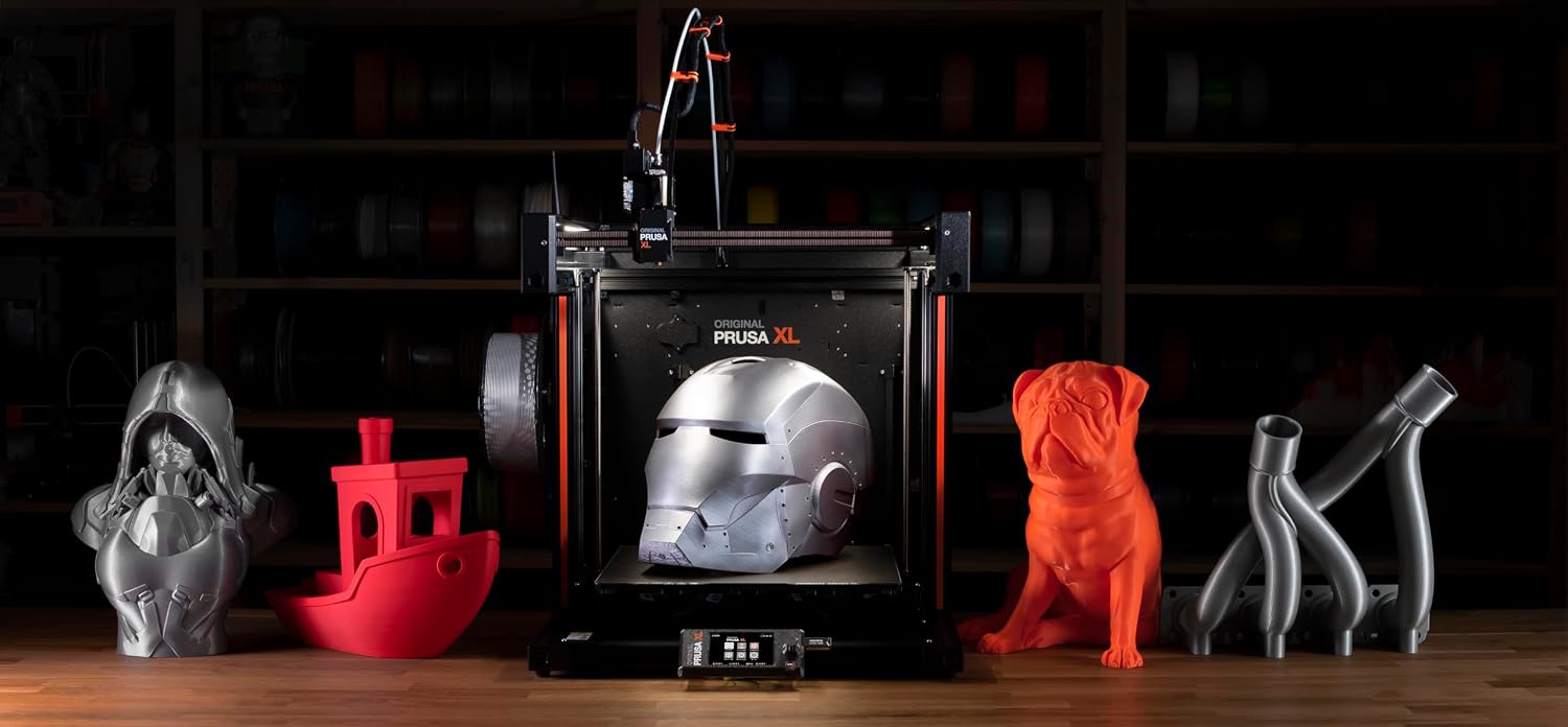 Original Prusa XL Assembled 1-Toolhead 3D Printer, Large-Scale CoreXY, Tested, Build Volume 360×360×360mm, Upgradable with Additional Toolheads, 1.75mm Filament