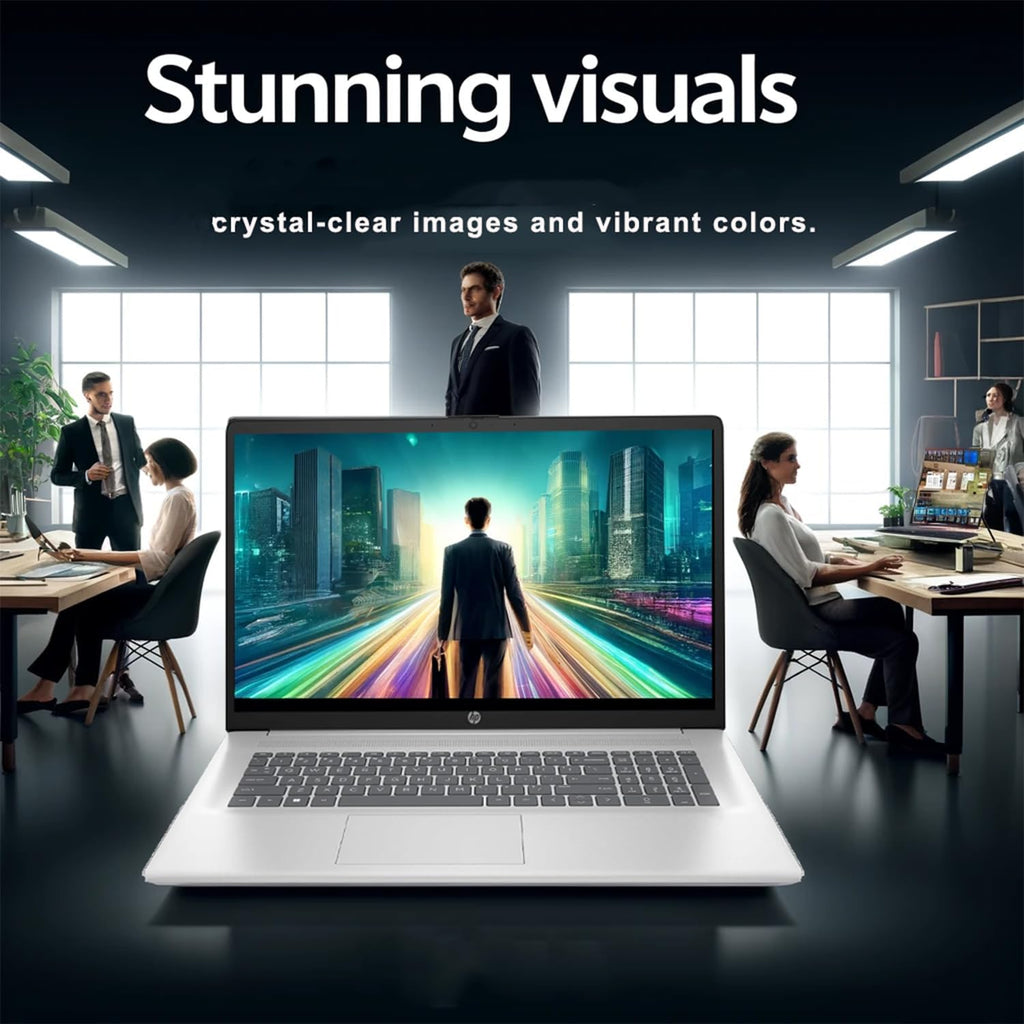 HP 2025 17.3 inch Laptop Computer • 32GB RAM • 1TB SSD • Intel 8-Cores i3 CPU • 10-Key Number Pad • Wi-Fi • HDMI • Webcam • Window 11 • WOWPC Recovery USB • Business and Fun Ready