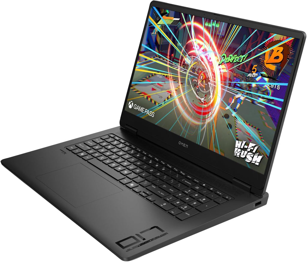 HP Omen 17.3' 144Hz FHD (1920x1080) IPS Laptop 2025 New | AMD Ryzen AI 9 365 10-Core | NVIDIA GeForce RTX 5060 | Single-Zone RGB Backlit Keyboard | Wi-Fi 6E | 32GB DDR5 2TB SSD | Win11 Pro