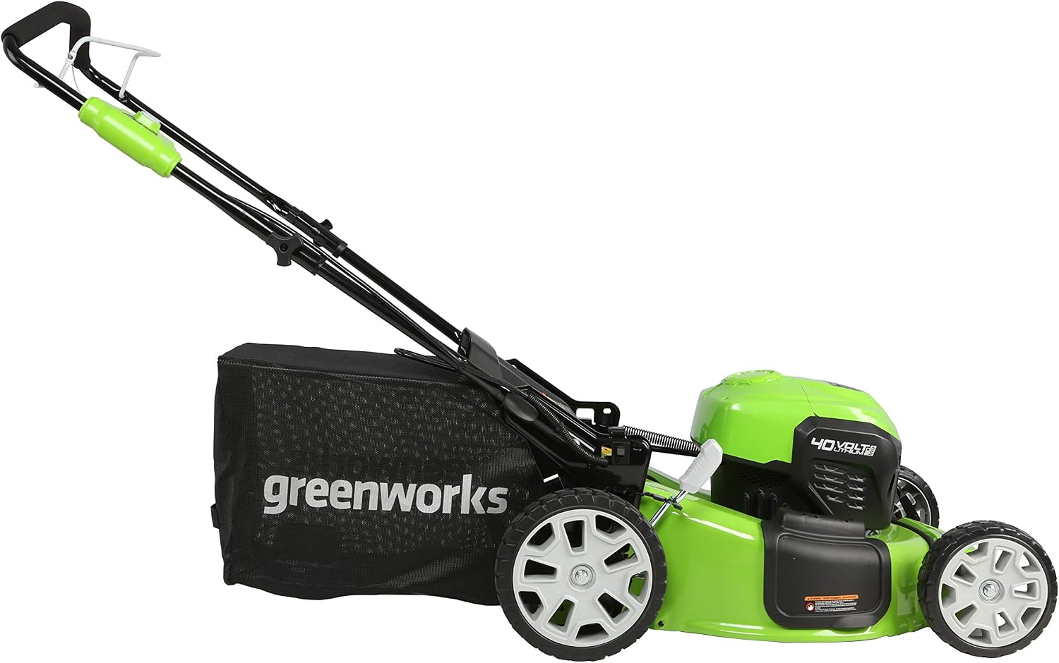 Greenworks 40V 21' Cordless Brushless Push Mower, 4.0Ah + 2.0Ah USB Batteries and Charger Included