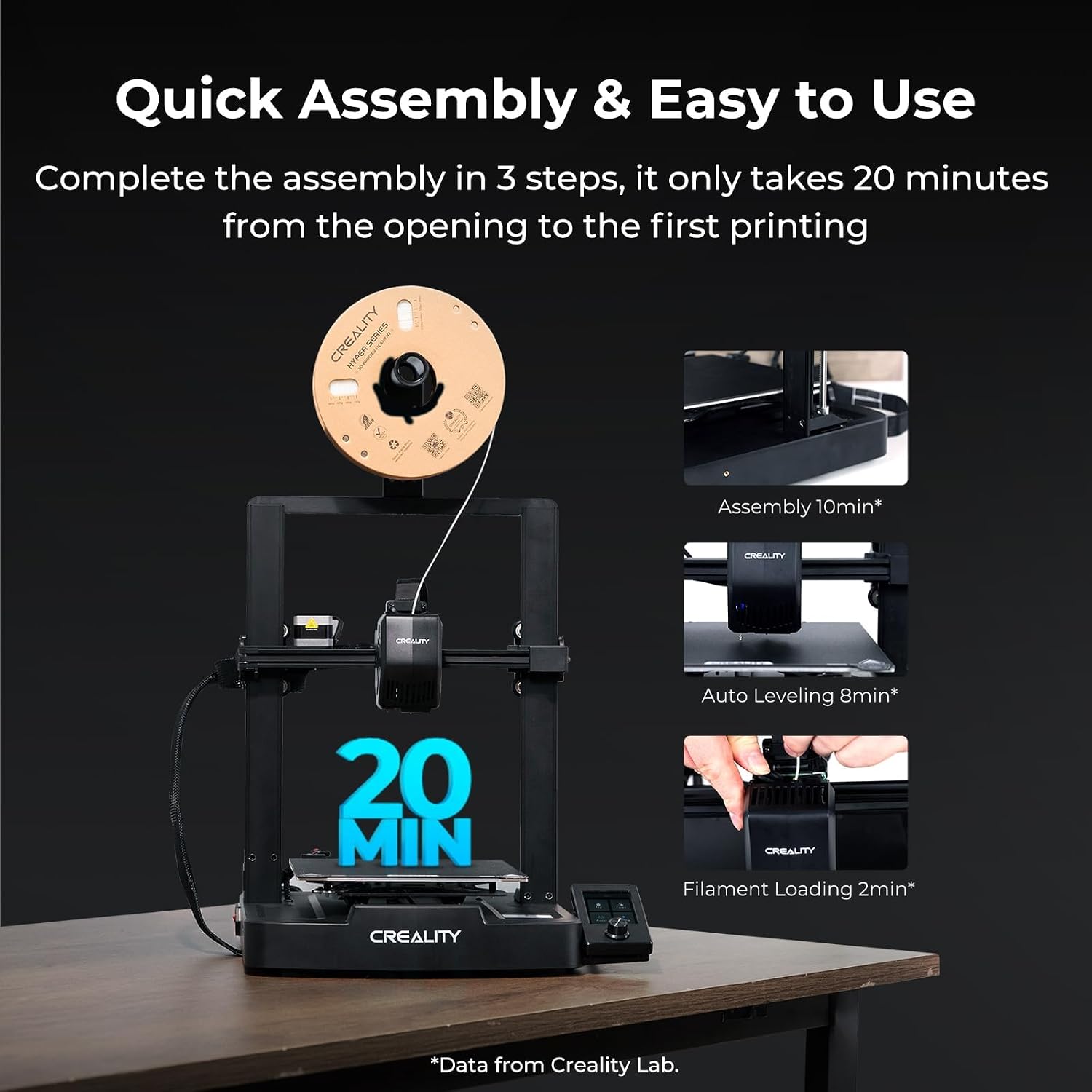 Creality Ender 3 V3 Plus 3D Printer with Direct Dual Gear Extruder Fully Metal CR Touch Auto Leveling Silent Motherboard