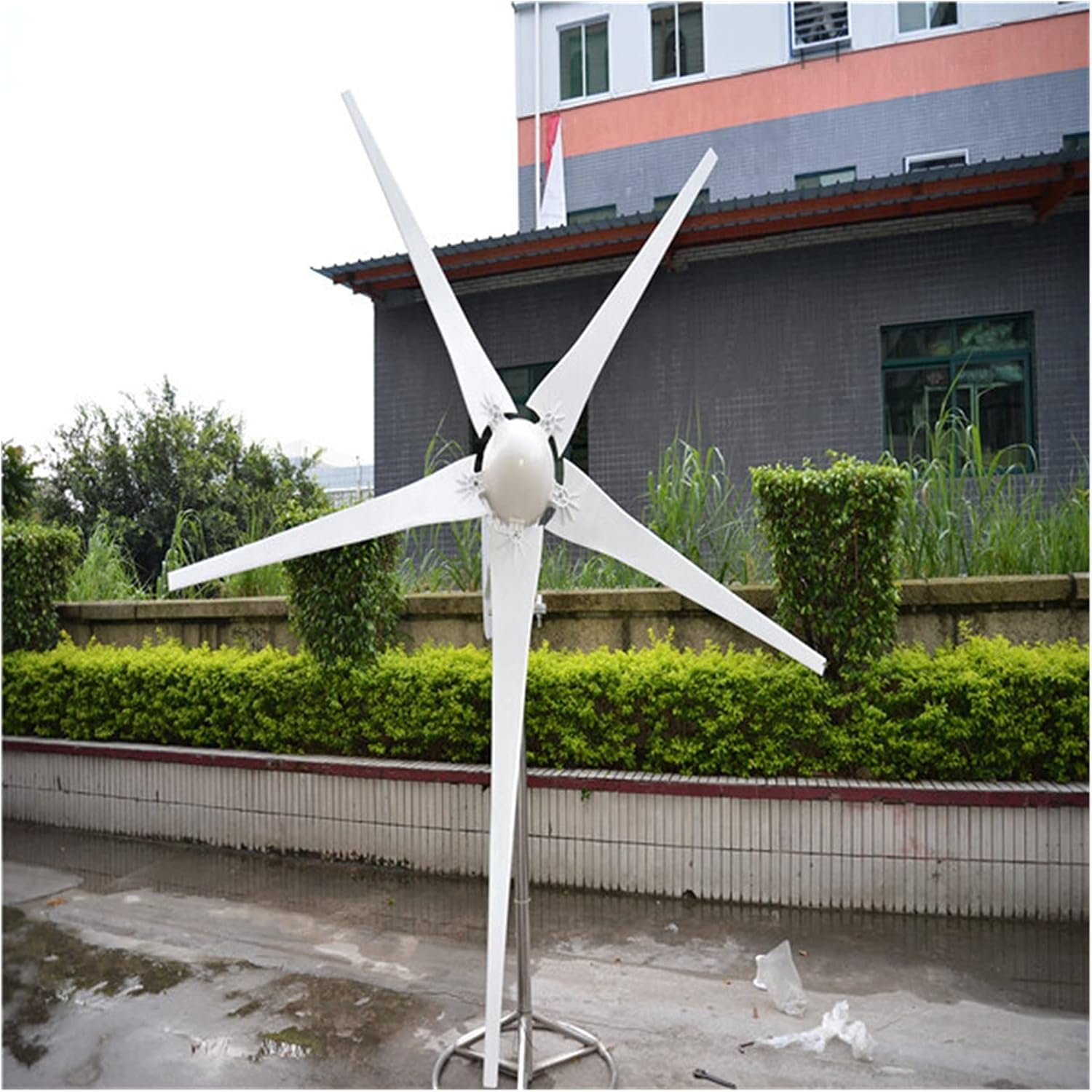 Wind Generator Wind Turbine 3kw 48V, 96V 5 Blades 100kg 3.3m Impeller Diameter for Marine, RV, Home, Windmill Generator Suit (Size : P-3000w) (P)