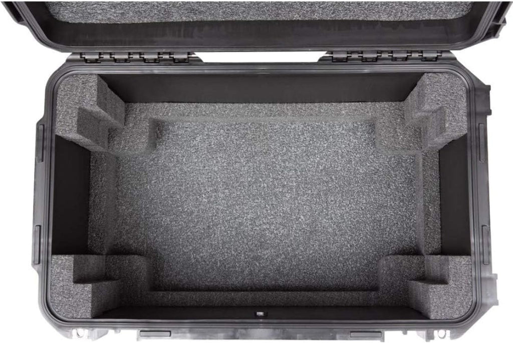 SKB iSeries 4U Shallow Fly Rack, Waterproof Polypropylene Hard Case with Durable Latches for Travel and Storage, Ideal for Musicians, 9 Inch, Black