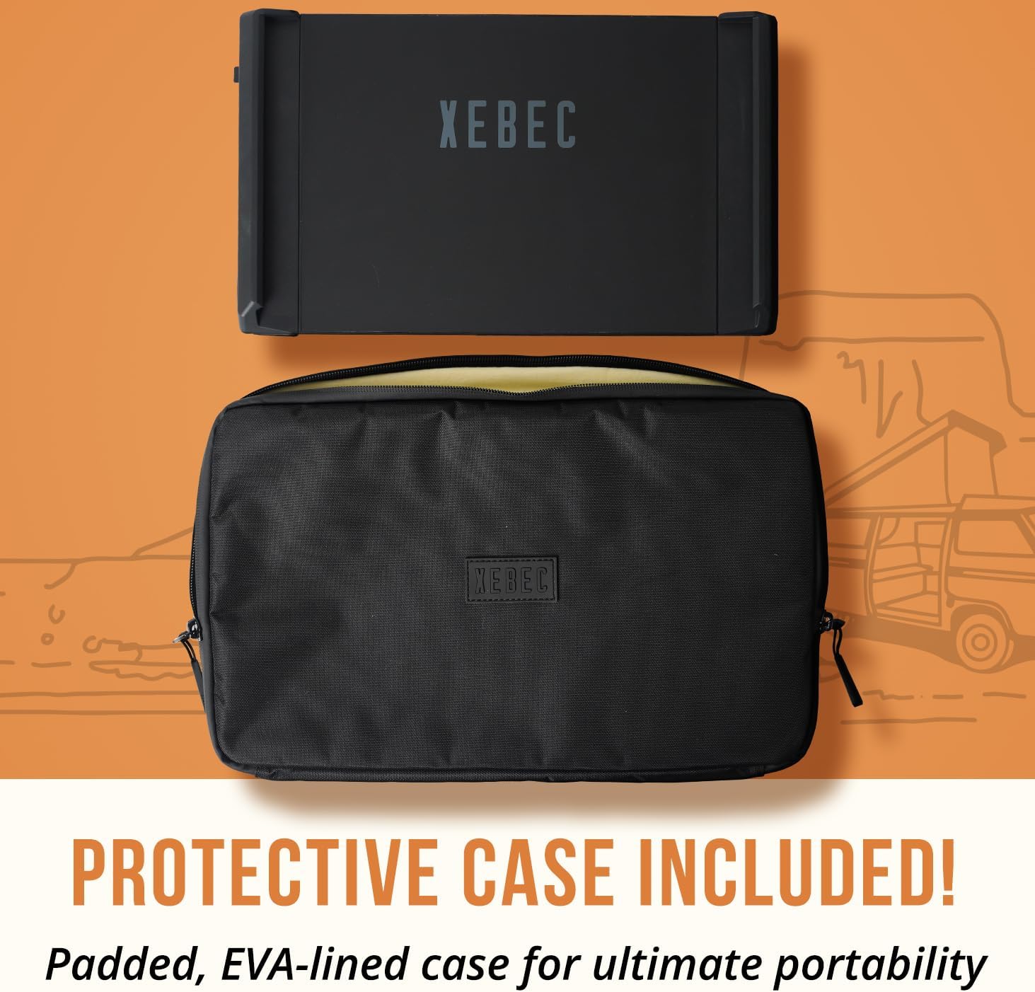 Xebec Tri-Screen 3 for Mac | Laptop Screen Extender with DisplayLink Adapter Included | Two 13.3 Inch Displays | Single Cable Connection | Portable Laptop Monitor for MacBook | Travel Case Included