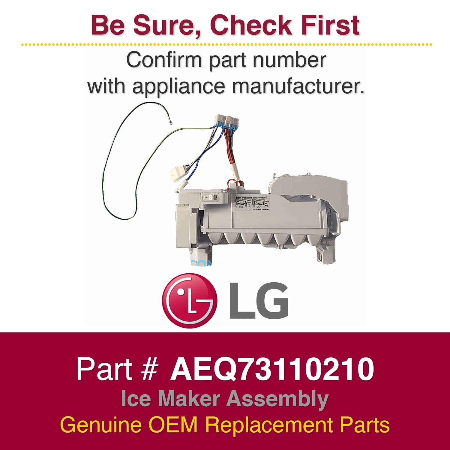 LG AEM73732901 Genuine OEM Drain Hose for LG Washing Machines