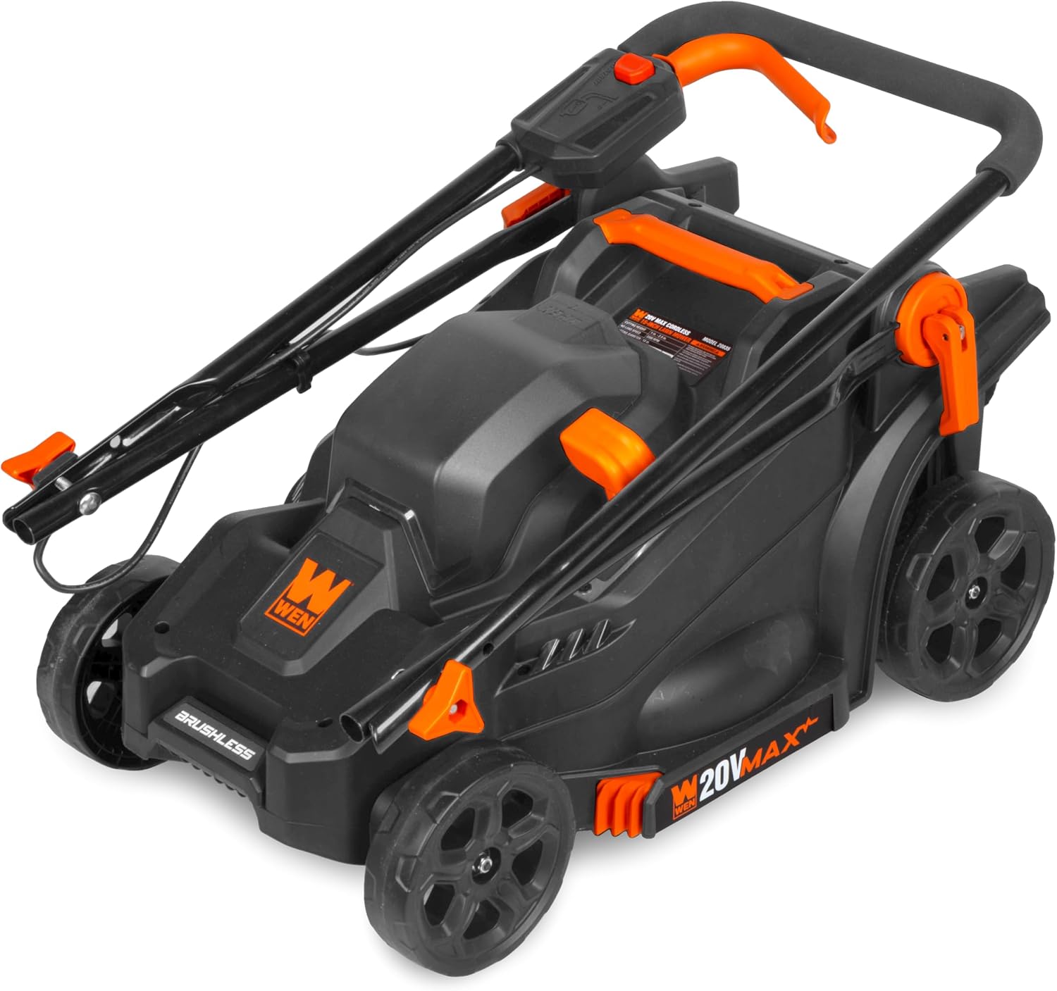 WEN 20V Max Cordless 15-Inch Lawn Mower and String Trimmer Combo Kit with 5Ah Battery and Charger (20VK2MLB)