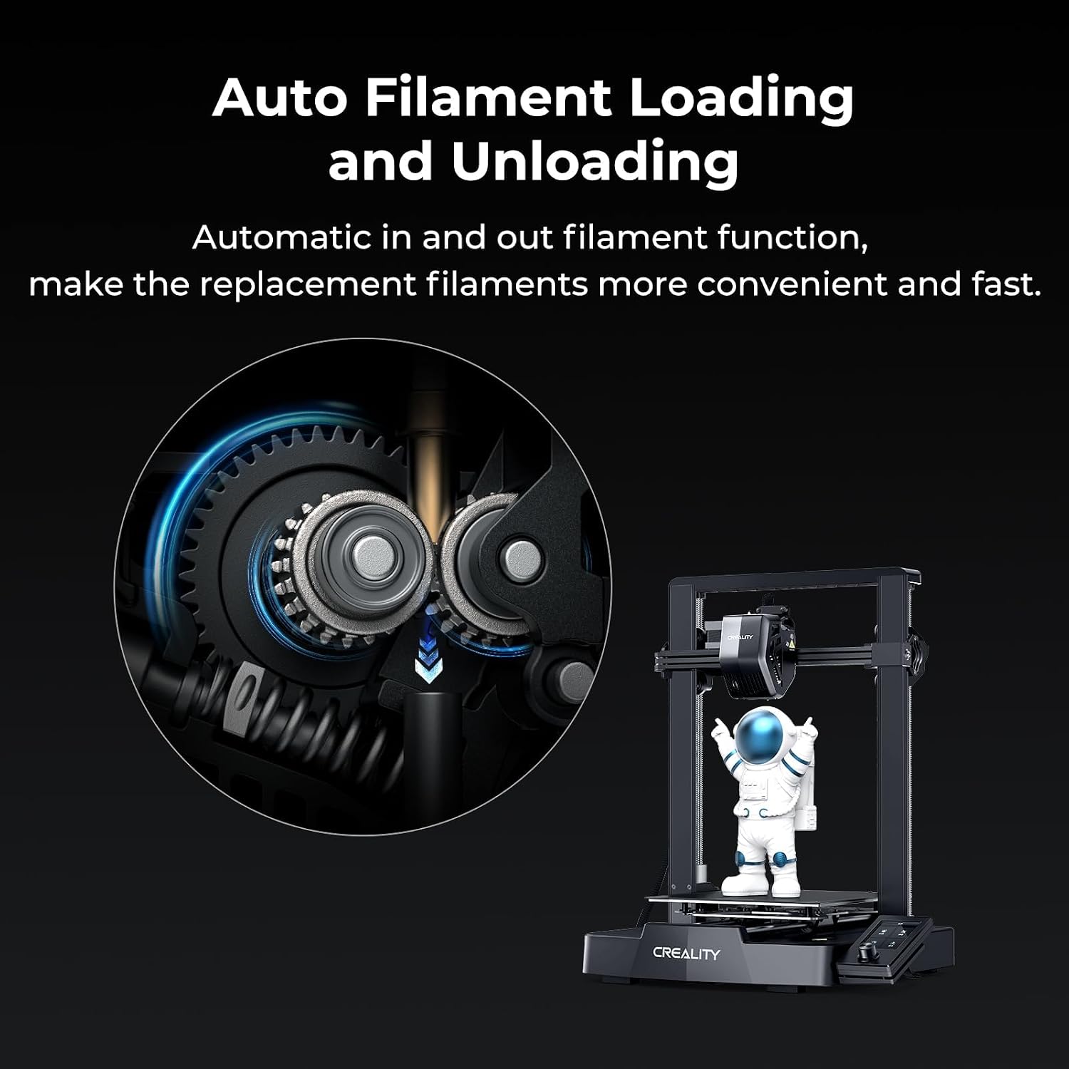 Creality Ender 3 V3 Plus 3D Printer with Direct Dual Gear Extruder Fully Metal CR Touch Auto Leveling Silent Motherboard
