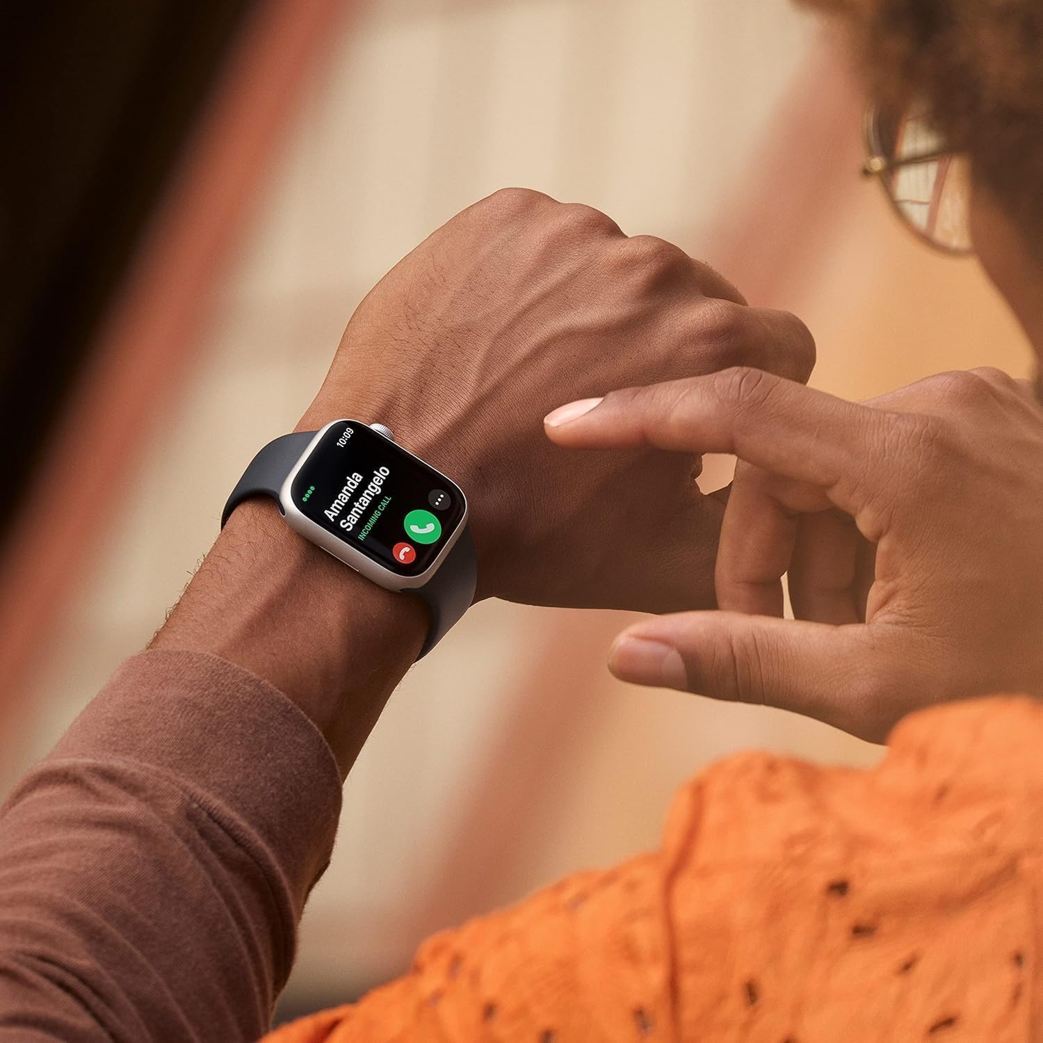 Apple Watch Series 8 (GPS+Cellular, 45mm) - Graphite Stainless Steel Case with Midnight Sport Band, M/L (Renewed)