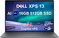 Dell XPS 13 9345 Laptop, Copilot+ AI PC (13.4' FHD+ 120Hz, Snapdragon X Plus (> Intel i7-1355U), 16GB 8448MT/s RAM, 512GB SSD), Thin & Light, 27 Hours Battery Life, IR Webcam, Wi-Fi 7, Win 11 Pro