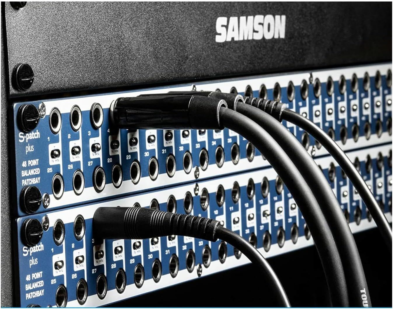 Samson S-Patch Plus 48-Point Audio Patch Bay with 1/4-Inch Phone Connections